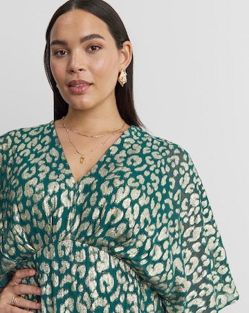 Joanna Hope Metallic Animal Dress
