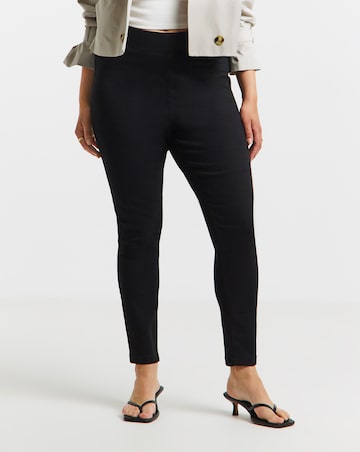 Black Stretch Skinny Pull On Jeggings