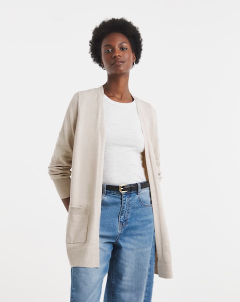 Longline Edge To Edge Cardigan