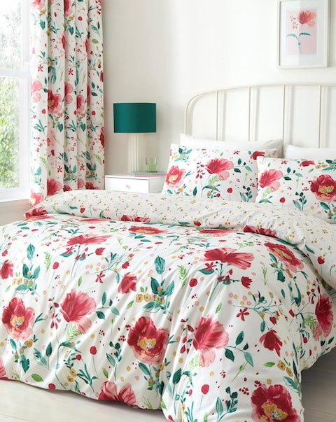 D & D Abstract Poppy Duvet Cover Set