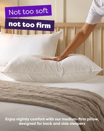 Slumberdown Duck Feather Medium Support Pillow 2 Pack
