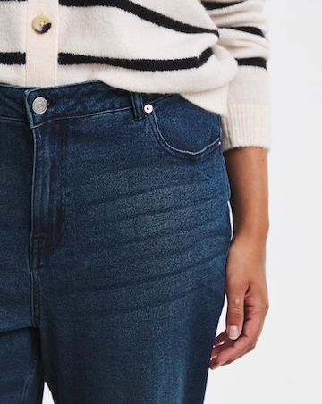 99 1 Indigo Comfort Stretch Relaxed Straight Leg Jeans