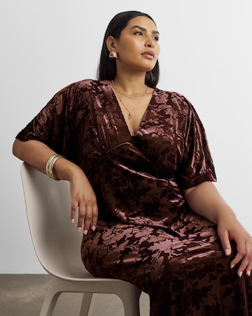 Joanna Hope Burnout Midi Dress
