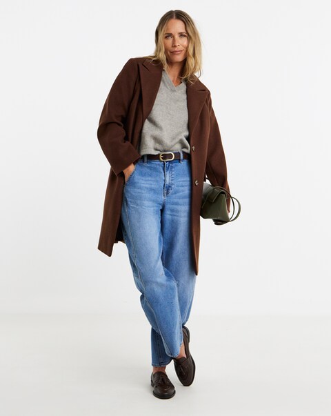 Single Breasted Lined Coat