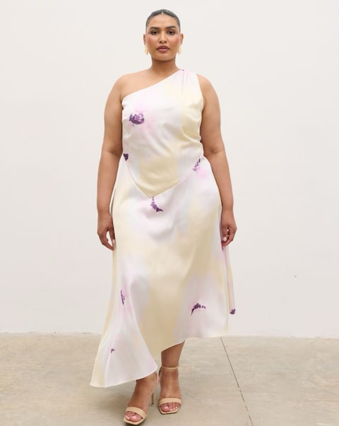 Pretty Lavish Ember One Shoulder Printed Midaxi Dress