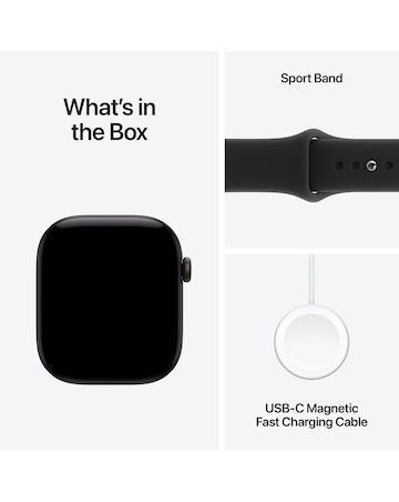 Apple Watch Series 12 GPS + Cellular 46mm - Black Aluminium/Black Sport - S/M