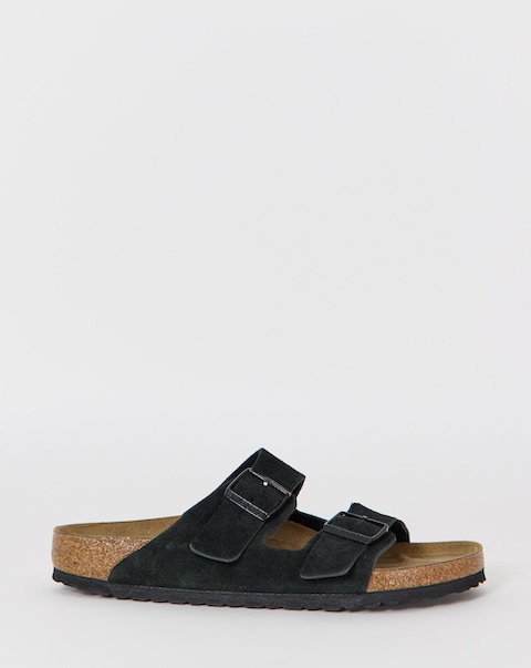 Birkenstock Classic Suede Arizona Sandals - Black