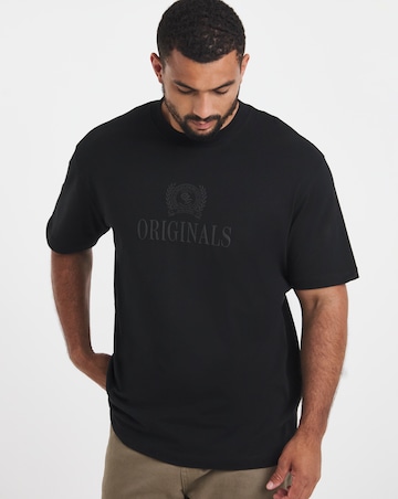 Jack & Jones Frederiksberg Monogram T-Shirt - Black