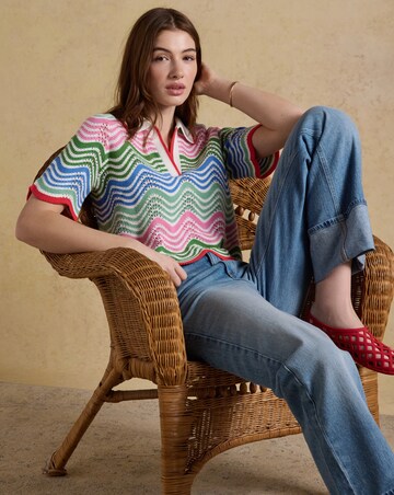 Joules Sandy Knit S/S Jumper
