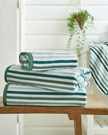 Deyongs Bliss Linear 100% Cotton 550GSM Striped Towel