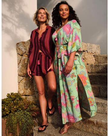 Figleaves Floral Open Maxi Kaftan