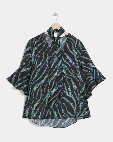 Joanna Hope Tie Neck Blouse