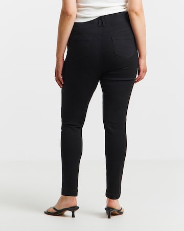 Black Stretch Skinny Pull On Jeggings