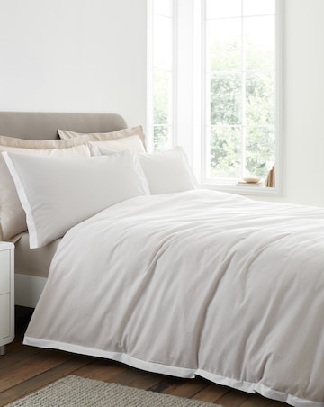 Bianca Seersucker Woven Stripe Duvet Cover Set