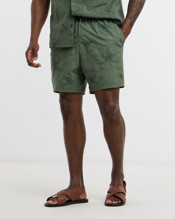 Embroidered Co Ord Swim Shorts