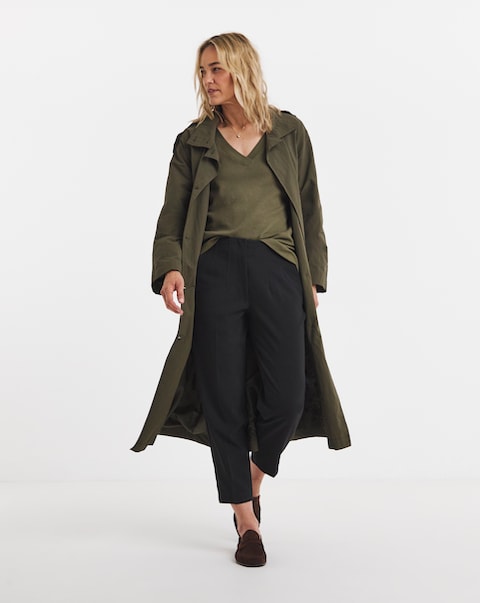 Tailored Tapered Trousers with stretch