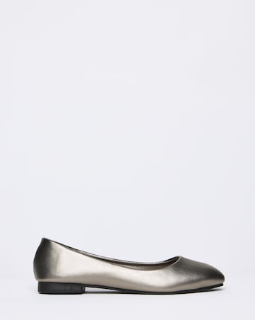 Clarice Square Toe Ballerina Shoes - Wide Fit (E)