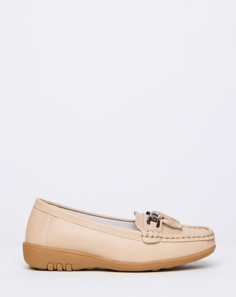 Samara Leather Loafers - Wide Fit (E)