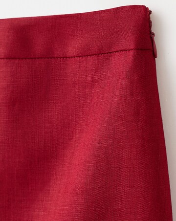 Mango Linen Midi Skirt