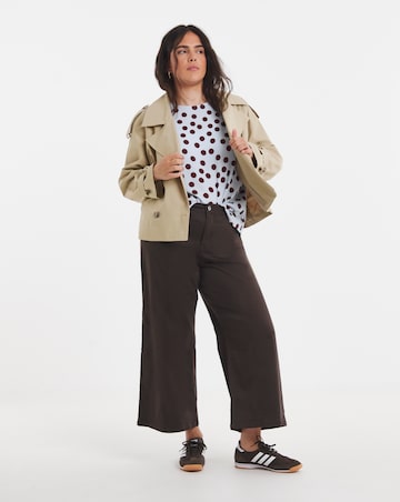 Simply Be Printed Waffle Kimono T-Shirt