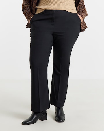 Black Bootcut Workwear Trouser