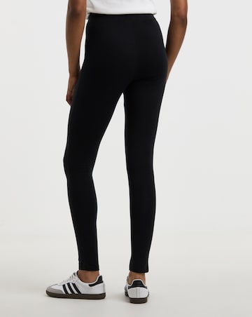 Black Cotton Rich High Waisted Legging