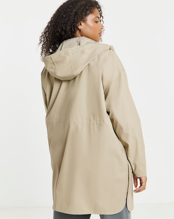 Neutral Coated Longline Raincoat