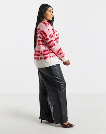 Festive Cheer Patchwork Christmas Jumper