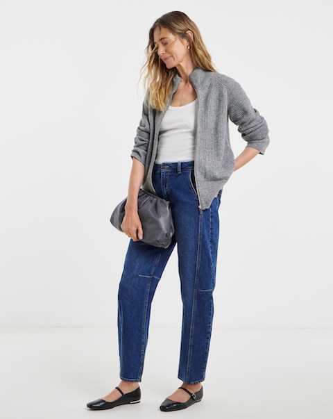 Zip Through Cardigan