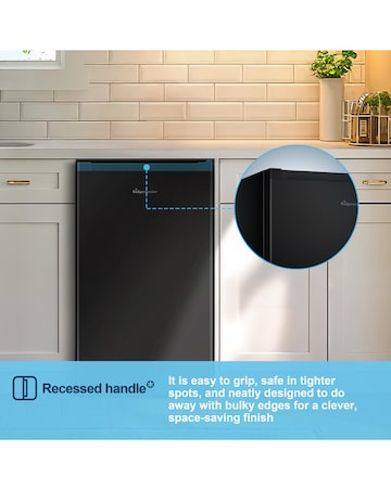 Fridgemaster MUL4892EB Under Counter Fridge - Black E Rated