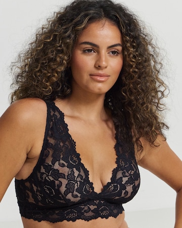 Pretty Secrets Millie Lace Bralette - Black