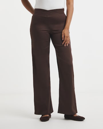 Chocolate Wide Leg Weekender Jeggings