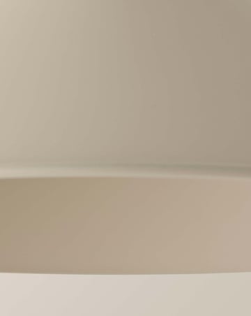 ValueLights Morgan Beige Taper Shade with Brushed Brass Fitting