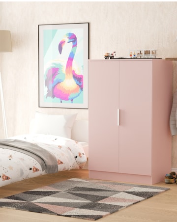 Humber Ready Assembled 2 Door Midi Wardrobe - Kids