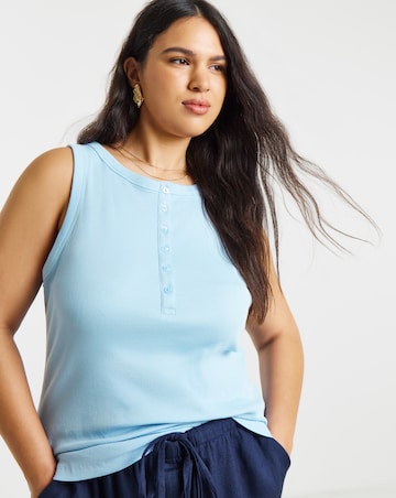 Blue Henley Vest