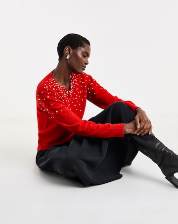 Pearl Neckline Jumper