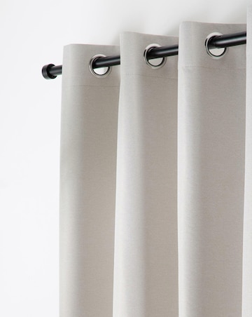 Curtina Plain Twill Eyelet Curtains