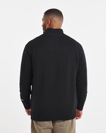 Jack & Jones Norrebro Half Zip Knit - Black
