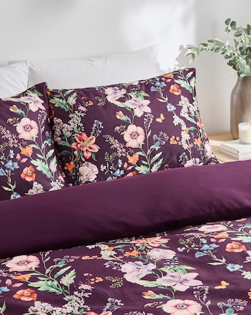 Floral Trail Velvet Duvet Cover Set