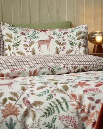 Catherine Lansfield Woodland Stag Duvet Cover Set