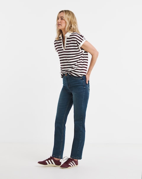 24/7 Mid Wash Straight Leg Jeans
