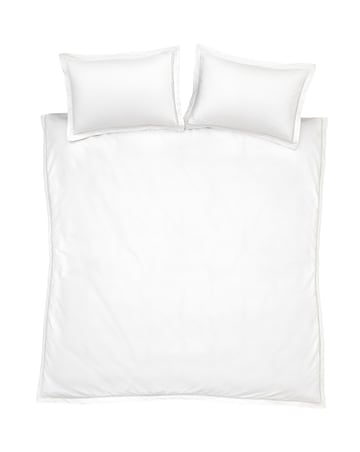 Bianca Oxford Lace Trim Duvet Cover Set