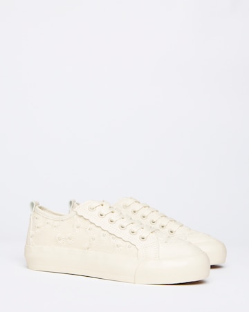 Shawnee Mesh Lace Up Trainers - Wide Fit (E)