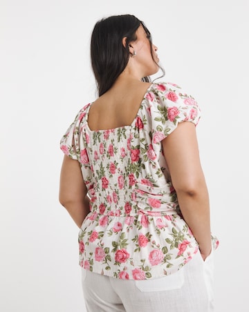 Rose Print Blouse