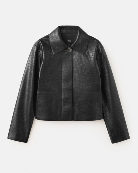 Mango Faux Leather Jacket