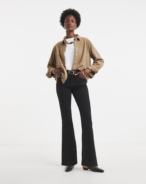 Black 24/7 Bootcut Jean
