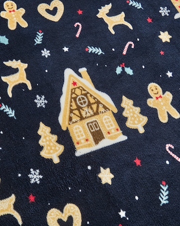 Festive Gingerbread Fleece Duvet Cover Set