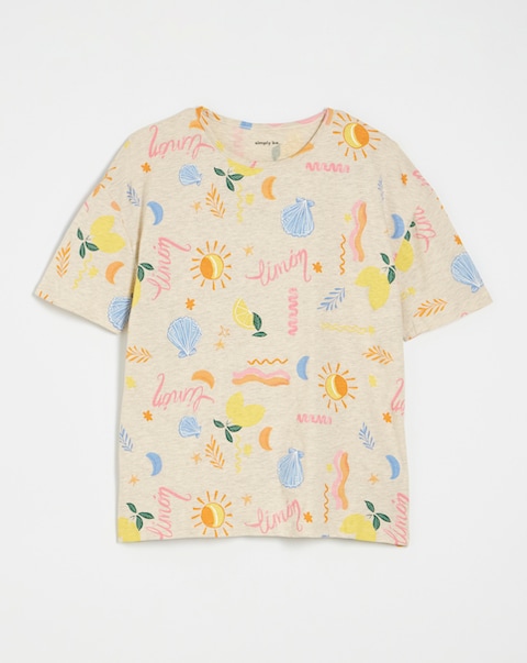 Lemon Print Value Shortie Set