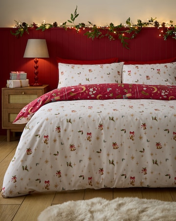 Catherine Lansfield Christmas Enchanted Twilight Duvet Cover Set