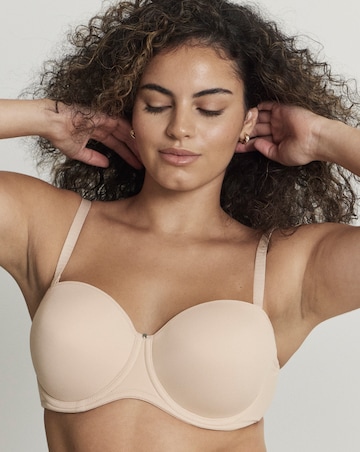 Fantasie Aura Moulded Strapless Wired Bra Natural Beige